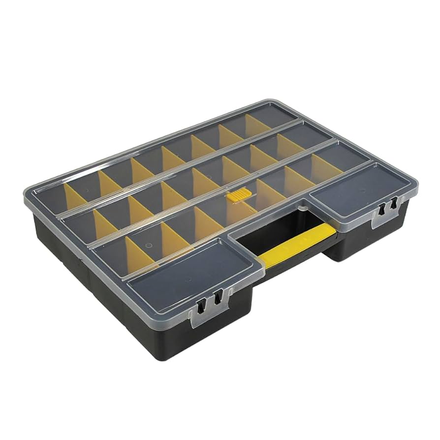 Amazon.com: SE Adjustable 26-Compartment Plastic Storage Box